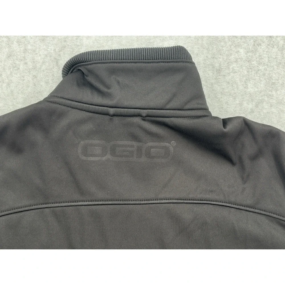 Land‎ Rover Ogio Soft Shell Jacket Black Full Zip Logo Men's Small